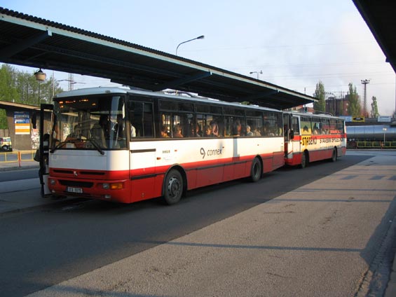 Jedna z nejnovìjších Karos B 952E na autobusovém nádraží.