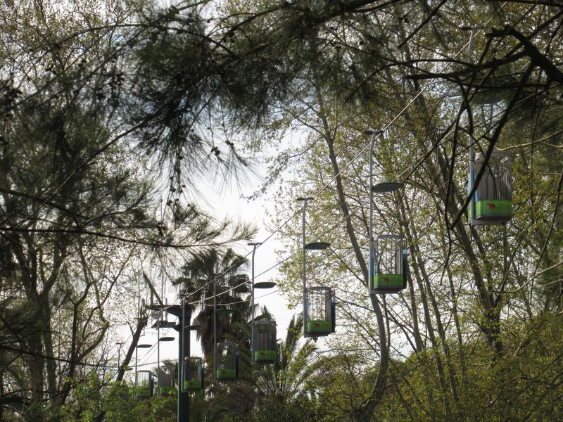 Napøíè lisabonskou zoologickou zahradou jezdí od roku 1994 tato kabinková lanová dráha. Celý okruh v podobì trojúhelníkové trasy v korunách stromù zahrady trvá 20 minut.