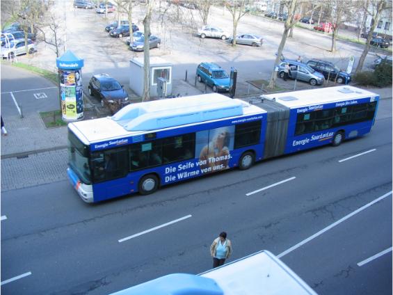 I v sobotu jezdí v Saarbrückenu kloubové autobusy.