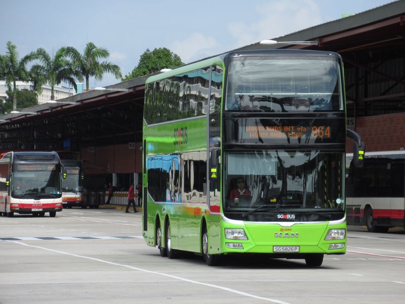 Nové dvoupatrové autobusy s podvozkem i karoserií MAN mùžete vidìt na novì vysoutìžených linkách – autobusy novì kupuje mìsto / stát a pronajímá je jednotlivým dopravcùm (SBS Transit, SMRT, Go-Ahead nebo Tower Transit).