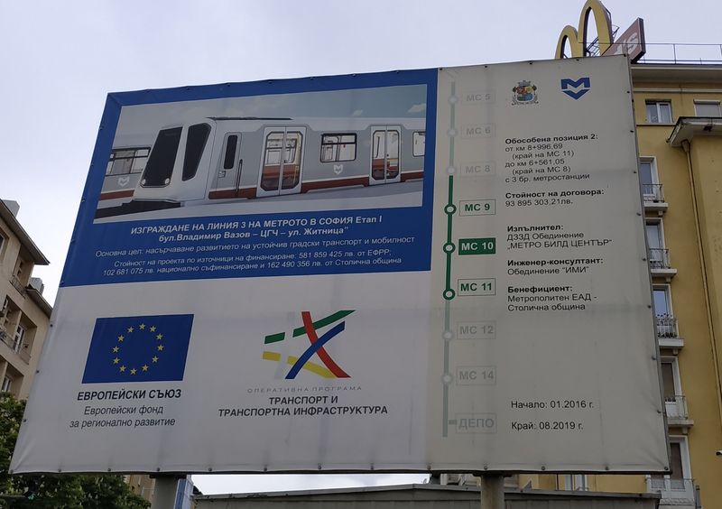V roce 2019 se má sofijské metro rozrùst o tøetí linku, která povede také pod centrem mìsta, a to od jihozápadu na severovýchod. Na nové lince bude jezdit 20 tøívozových souprav Siemens Inspiro, podobných tìm ve Varšavì.