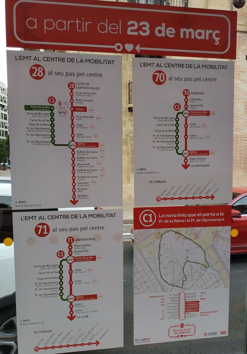 Avizovaná zmìna linkového vedení od 23. bøezna 2020, kdy místo nynìjší okružní linky 5 vznikne nová linka C1, která zajede víc do historického centra namísto nìkterých autobusových linek, které naopak pojedou víc po obvodu centra.